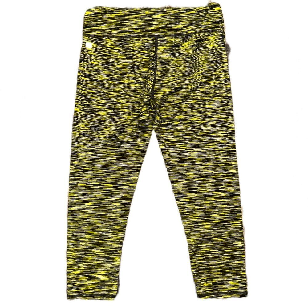 Fabletics Define PowerHold Mid-Rise Capri Neon Stripe Size Small - Picture 7 of 10